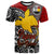 Papua New Guinea T shirt Custom Madang Of Papua New Guinea With Polynesian Patterns T shirt Red - Polynesian Pride