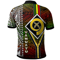 Vanuatu Polo Shirt Custom Vanuatu Independence Anniversary Flag Style Polynesian Patterns Polo Shirt LT10 - Polynesian Pride