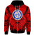 Northern Mariana Islands Zip Hoodie Classic Vignette Style Unisex Red - Polynesian Pride