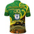 Whosfa Celebrates HCC Anniversary Fiji Australia Aboriginal Polo Shirt Silver Fern Koru Vibes Green LT8 - Polynesian Pride