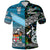 Custom New Zealand Fiji Polo Shirt Maori and Tapa Together Paua Shell, Custom Text and Number LT8 - Polynesian Pride