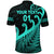 Custom New Zealand Rugby Maori Polo Shirt Silver Fern Koru Vibes Turquoise LT8 - Polynesian Pride