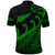 New Zealand Rugby Maori Polo Shirt Silver Fern Koru Vibes Green LT8 - Polynesian Pride