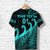 Custom New Zealand Rugby Maori T Shirt Silver Fern Koru Vibes Turquoise LT8 - Polynesian Pride