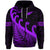 New Zealand Rugby Maori Zip Hoodie Silver Fern Koru Vibes Purple LT8 - Polynesian Pride