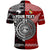 Custom New Zealand Tonga Polo Shirt Maori and Polynesian Together Red, Custom Text and Number LT8 - Polynesian Pride