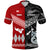 Custom New Zealand Tonga Polo Shirt Maori and Polynesian Together Black, Custom Text and Number LT8 - Polynesian Pride