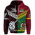 Custom Vanuatu New Zealand Hoodie Together Red, Custom Text and Number LT8 - Polynesian Pride