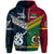 Custom Vanuatu New Zealand Hoodie Together Blue, Custom Text and Number LT8 - Polynesian Pride