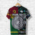 Custom Vanuatu New Zealand T Shirt Together Paua Shell, Custom Text and Number LT8 - Polynesian Pride