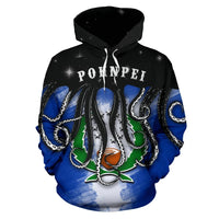 Pohnpei Hoodie Pohnpei Flag Octopus Style K9 - Polynesian Pride