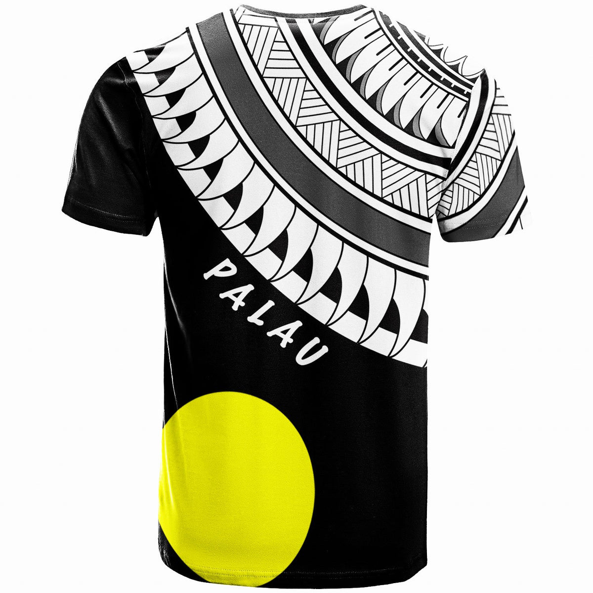Palau Custom T Shirt Ginger Lei Pattern White - Polynesian Pride