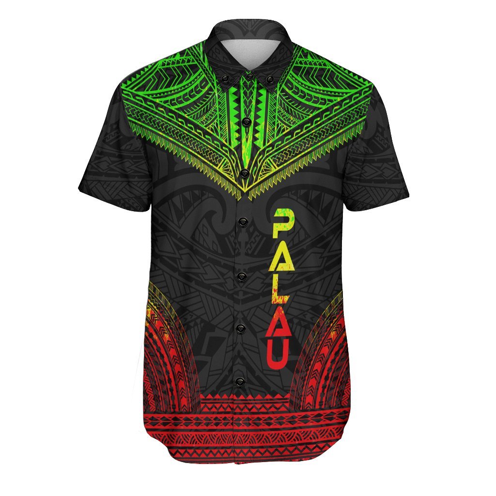 Palau Polynesian Chief Shirt - Reggae Version Men Reggae - Polynesian Pride