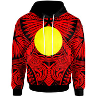 Palau Hoodie Classic Vignette Style Unisex Red - Polynesian Pride