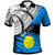 Palau Custom Polo Shirt Palau Flag Style With Claw Pattern Unisex Black - Polynesian Pride