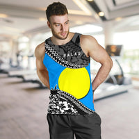 Palau Men Tank Top Fall In The Wave K9 - Polynesian Pride