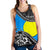 Palau Women Racerback Tank Fall In The Wave K9 Blue - Polynesian Pride