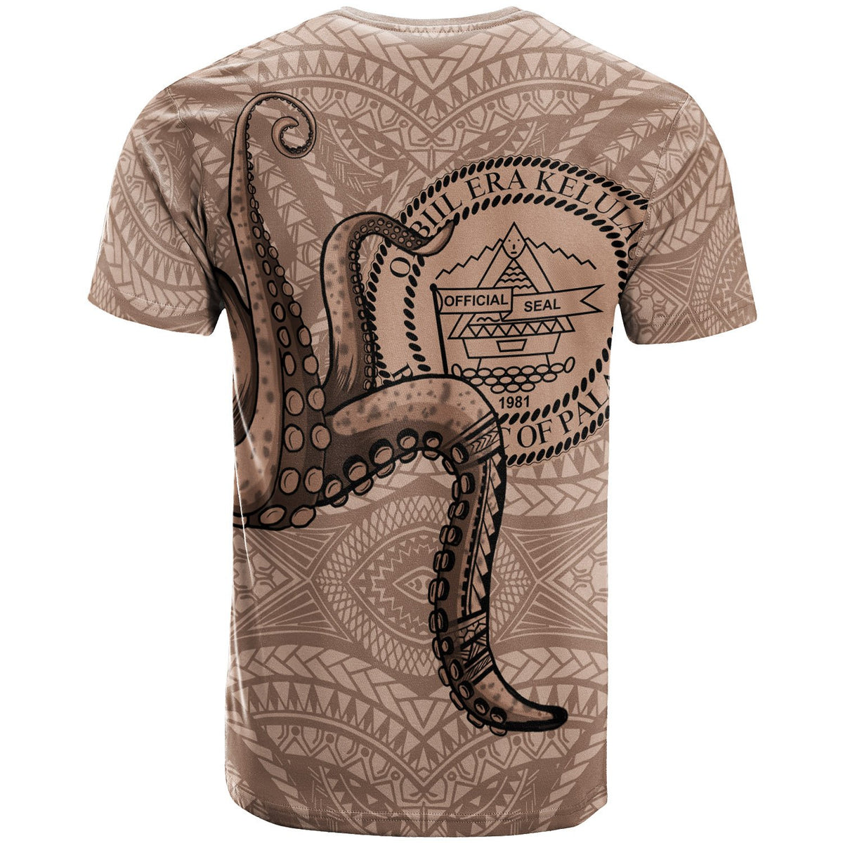 Palau T Shirt Octopus Tentacle - Polynesian Pride