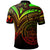 Palau Polo Shirt Reggae Color Cross Style - Polynesian Pride