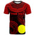 Palau Custom T Shirt Unique Serrated Texture Red Unisex Red - Polynesian Pride