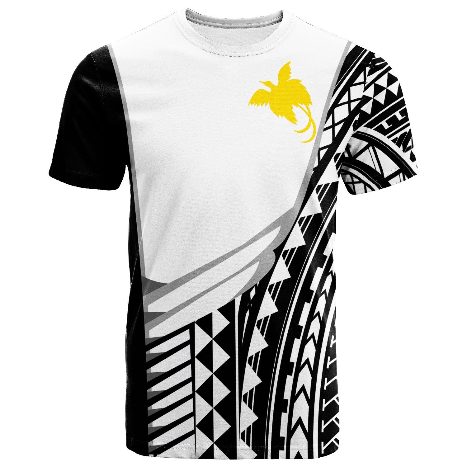 Papua New Guinea Custom T Shirt Athletes Style Unisex White - Polynesian Pride