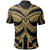 Samoan Tattoo Polo Shirt Gold 1 - Polynesian Pride