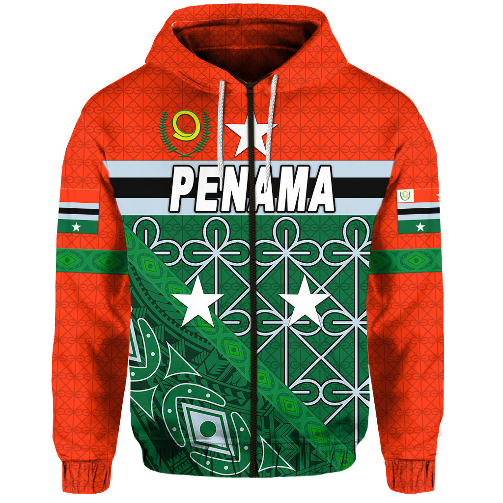 Penama Province Zip Hoodie Vanuatu Pattern Unique Style LT8 - Polynesian Pride