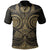 Polynesian Tattoo Polo Shirt Gold Gold - Polynesian Pride