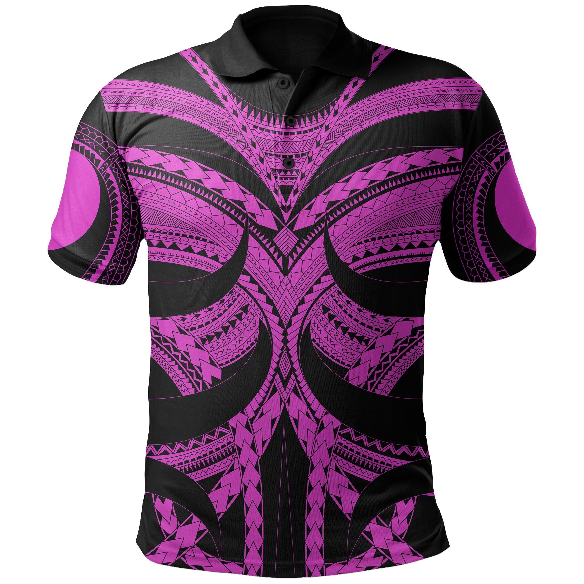 Samoan Tattoo Polo Shirt Purple - Polynesian Pride