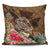 Kanaka Turtle Tropical Knit Background Pillow Covers - AH One Size Brown - Polynesian Pride