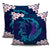 Hawaiian Shark Turtle Plumeria Pillow Covers - Black - Zelda Style - AH One Size Black - Polynesian Pride