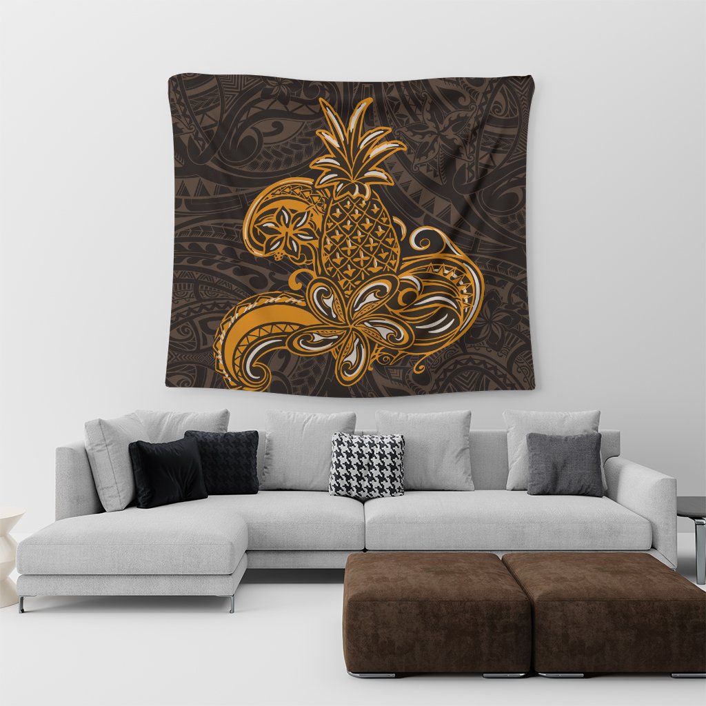 Hawaii - Tribe Pineapple Tapestry AH - Polynesian Pride