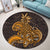 Hawaii - Tribe Pineapple Round Carpet - AH - Polynesian Pride