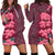 Hawaii Hibiscus Polynesian - Hawaiian Women's Hoodie Dress - Curtis Style Pink - Polynesian Pride