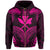 Polynesian Kanaka Shark Turtle Manta Ray Map of Hawaii Zip Hoodie Pink - Polynesian Pride