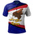 American Samoa Polo Shirt Amerika Samoa Polynesian Flag With Coat Of Arms Blue - Polynesian Pride