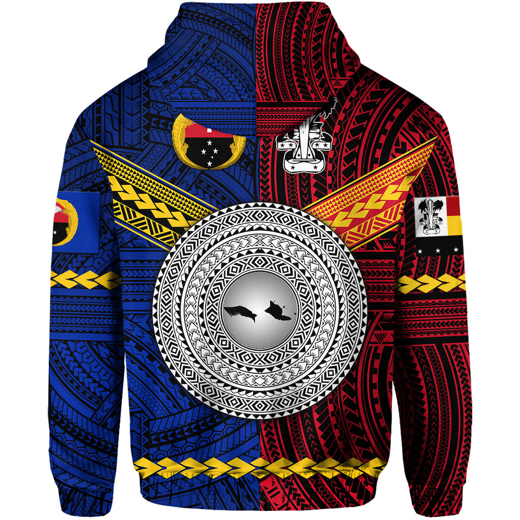 PNG Gulf Province and Madang Province Hoodie Together LT8 - Polynesian Pride