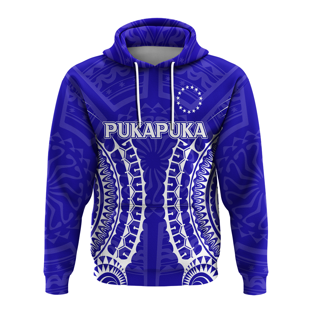 Custom Cook Islands Pukapuka Hoodie Tribal Pattern LT12 - Polynesian Pride