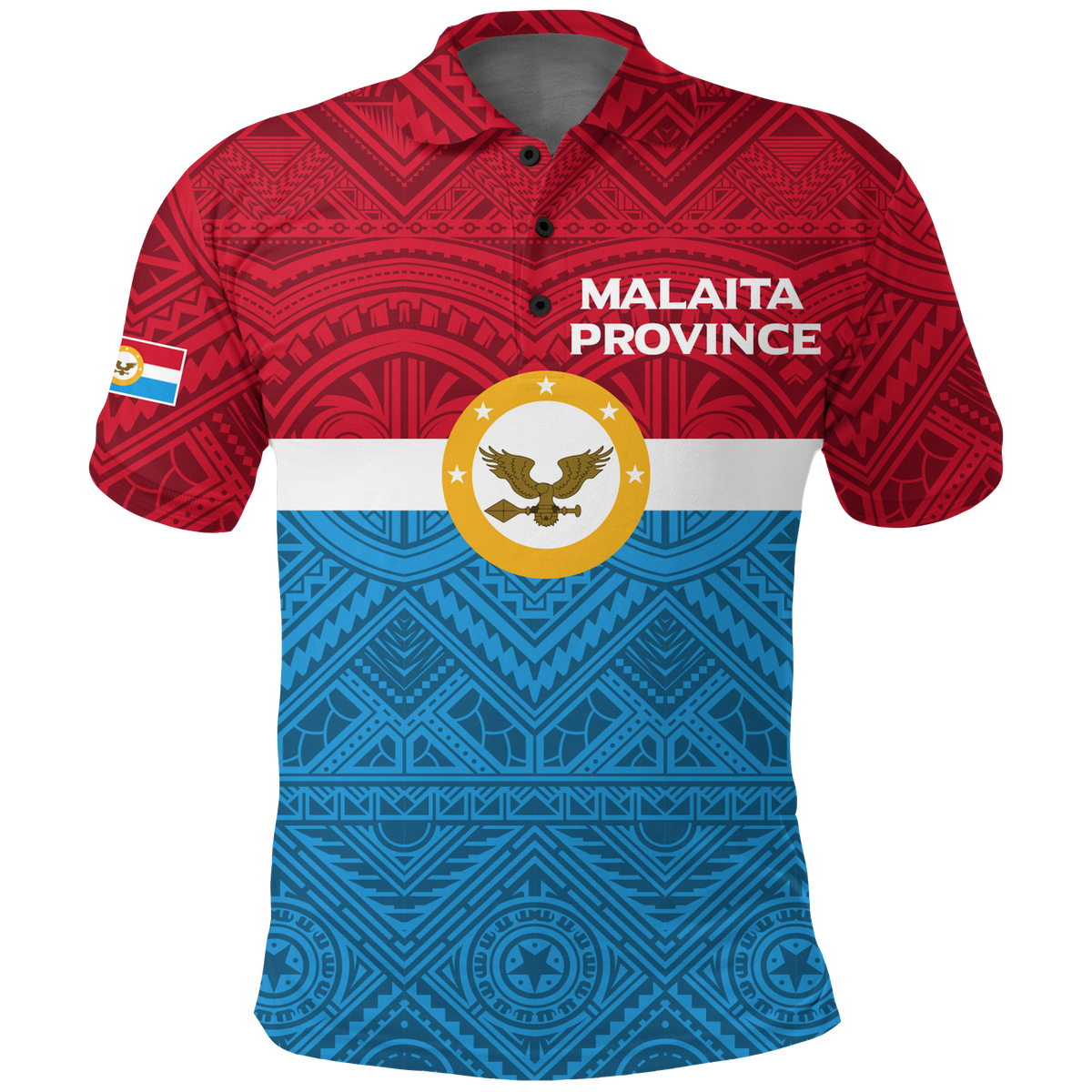 Custom Solomon Islands Malaita Province Polo Shirt Tribal Pattern LT12 Unisex Blue - Polynesian Pride