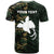 Papua New Guinea Custom T Shirt Shark Cartoon In Camo Style - Polynesian Pride