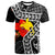 Papua New Guinea T Shirt Hibiscus Ft Polynesian Pattern Unisex Black - Polynesian Pride