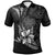 Papua New Guinea Polo Shirt Fish With Plumeria Flowers Style Unisex Black - Polynesian Pride