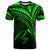 Papua New Guinea T Shirt Green Color Cross Style Unisex Black - Polynesian Pride