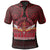 American Samoa Polo Shirt Polynesian Patterns Warrior Unisex Red - Polynesian Pride