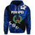 Custom FSM Pohnpei Zip Hoodie Unique Vibes Blue LT8 - Polynesian Pride