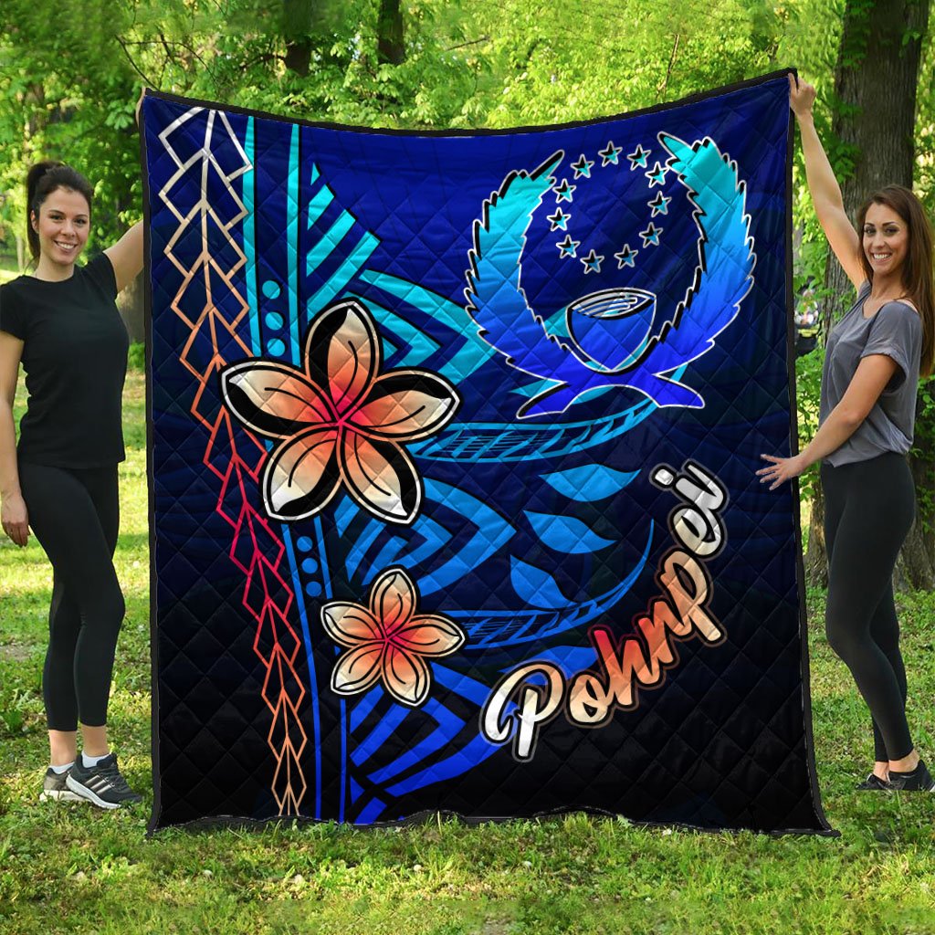 Pohnpei Premium Quilt - Vintage Tribal Mountain - Polynesian Pride