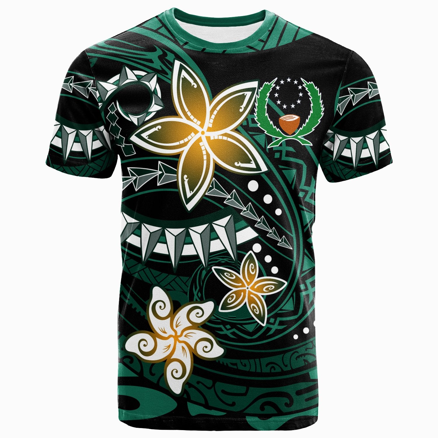 Pohnpei T Shirt Spring Style Black Color Unisex Black - Polynesian Pride