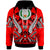 Pohnpei Hoodie Tribal Sun Tattoo Red Color Unisex Red - Polynesian Pride