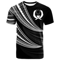 Pohnpei Custom T Shirt Wave Pattern Alternating White Color Unisex White - Polynesian Pride
