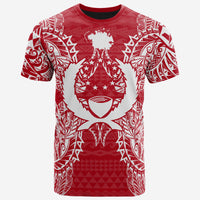 Pohnpei All T Shirt Pohnpei Flag Map Polynesian Tattoo Red White Unisex Red - Polynesian Pride